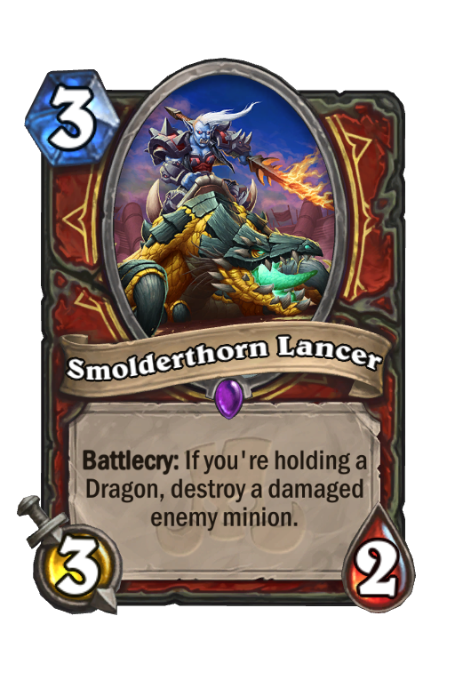 Smolderthorn Lancer Hearthstone kártya