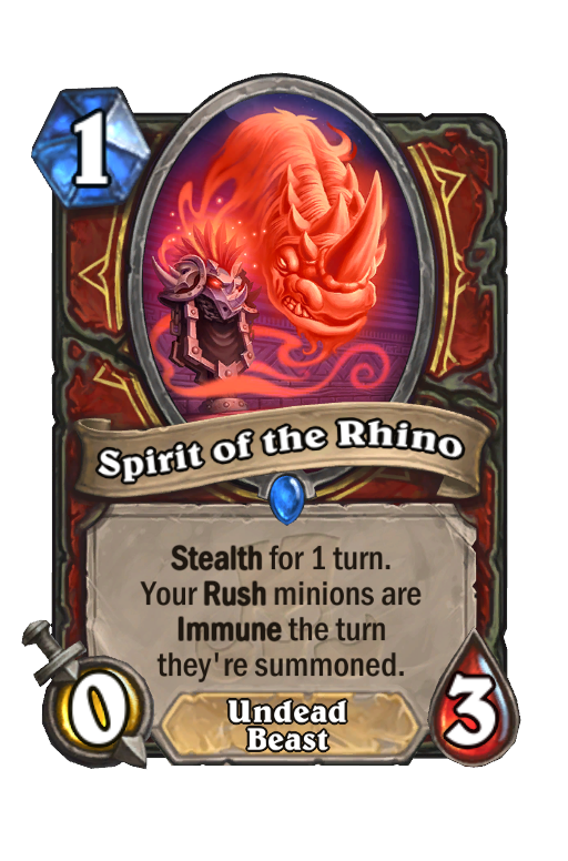 Spirit of the Rhino Hearthstone kártya