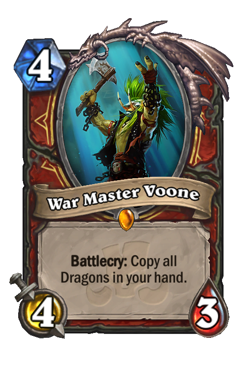 War Master Voone Hearthstone kártya