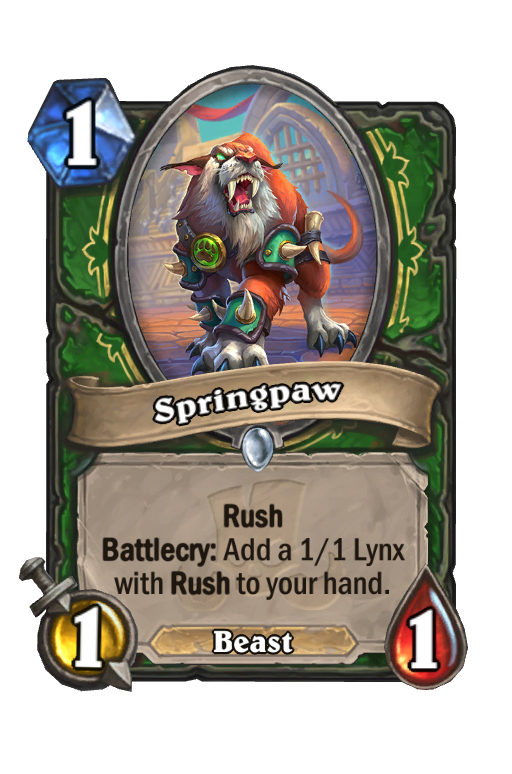 Springpaw Hearthstone kártya