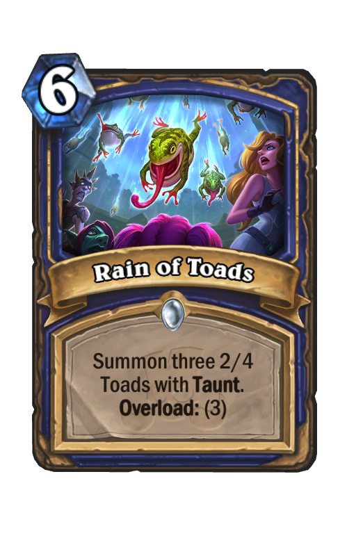 Rain of Toads Hearthstone kártya