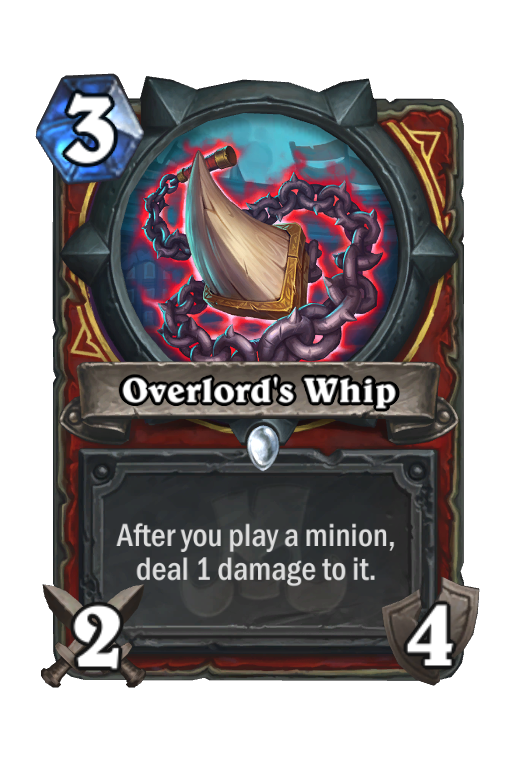 Overlord's Whip Hearthstone kártya