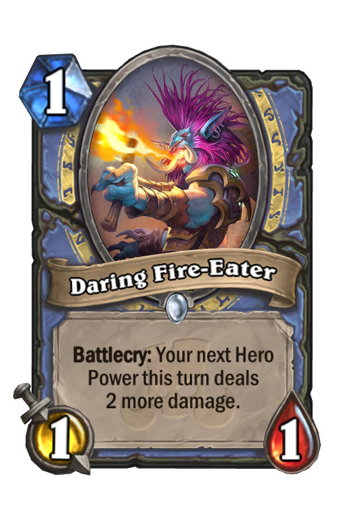 Daring Fire-Eater Hearthstone kártya