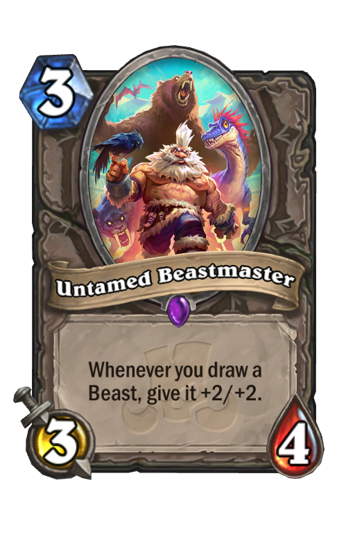Untamed Beastmaster Hearthstone kártya