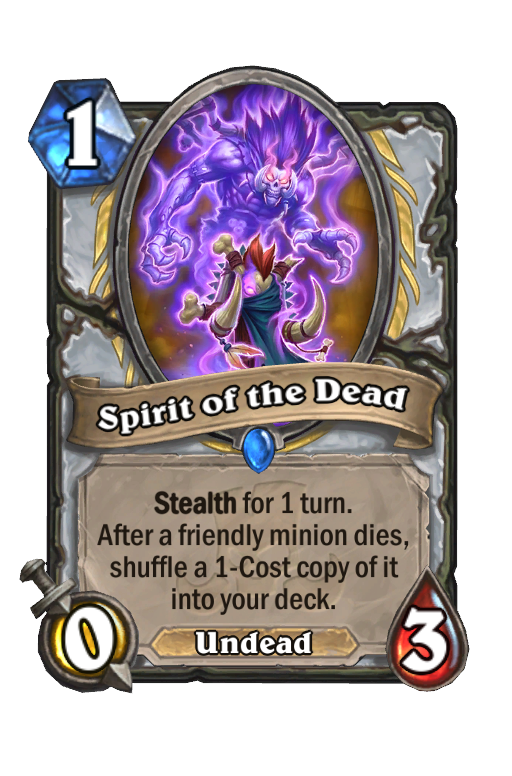 Spirit of the Dead Hearthstone kártya
