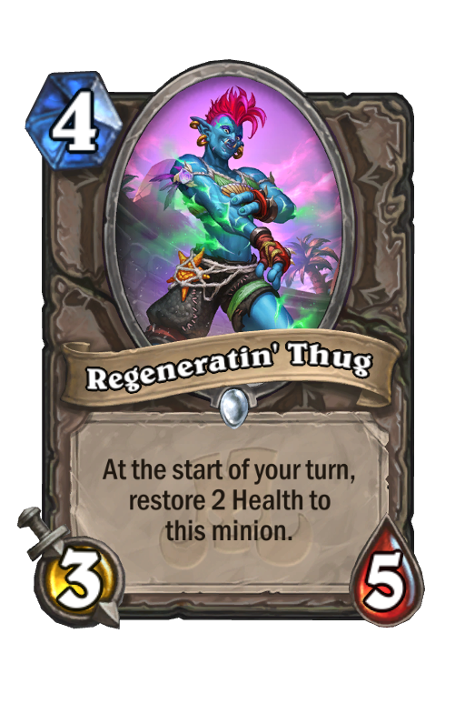 Regeneratin' Thug Hearthstone kártya