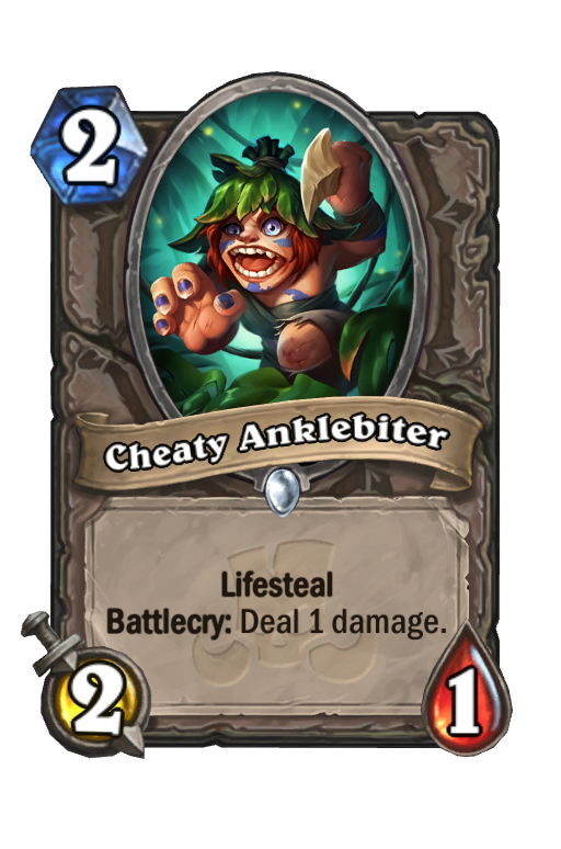 Cheaty Anklebiter Hearthstone kártya