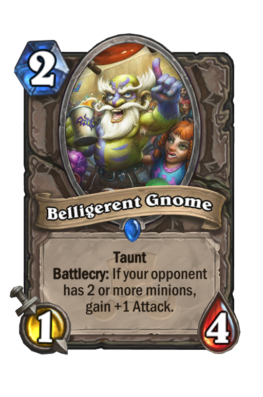 Belligerent Gnome Hearthstone kártya