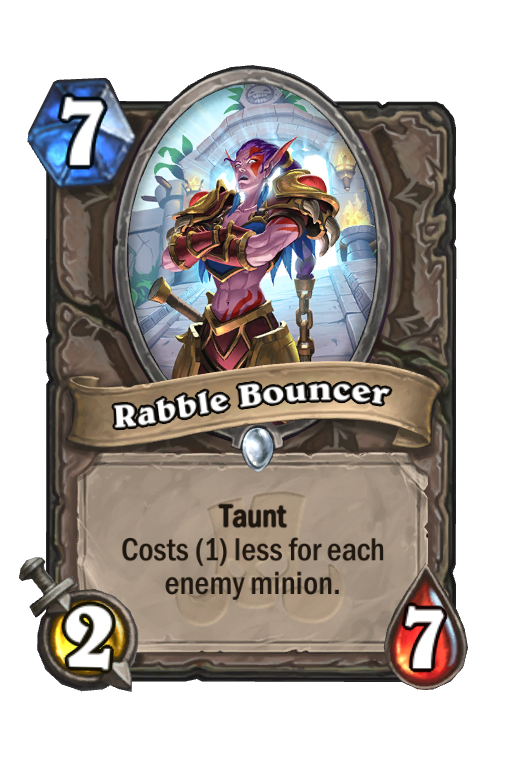 Rabble Bouncer Hearthstone kártya