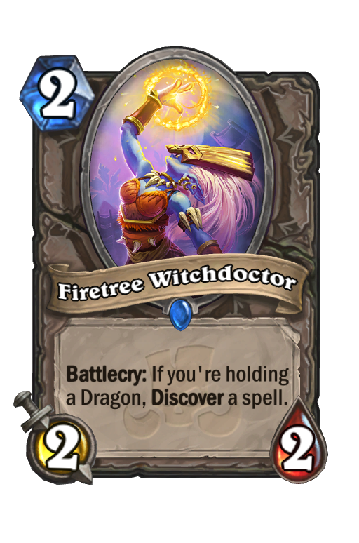 Firetree Witchdoctor Hearthstone kártya