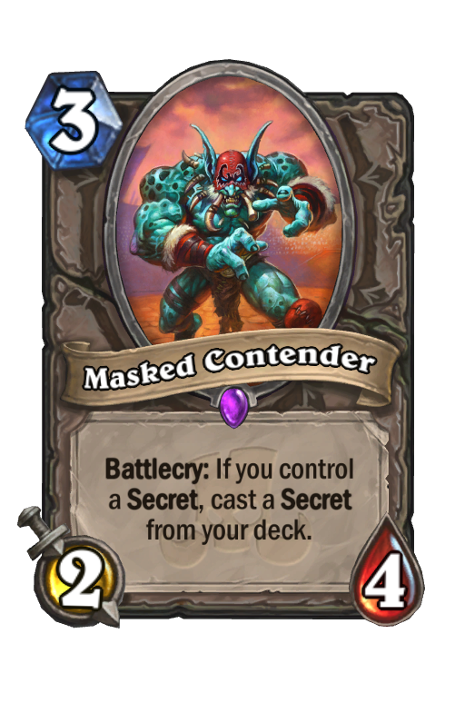 Masked Contender Hearthstone kártya