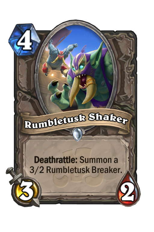 Rumbletusk Shaker Hearthstone kártya