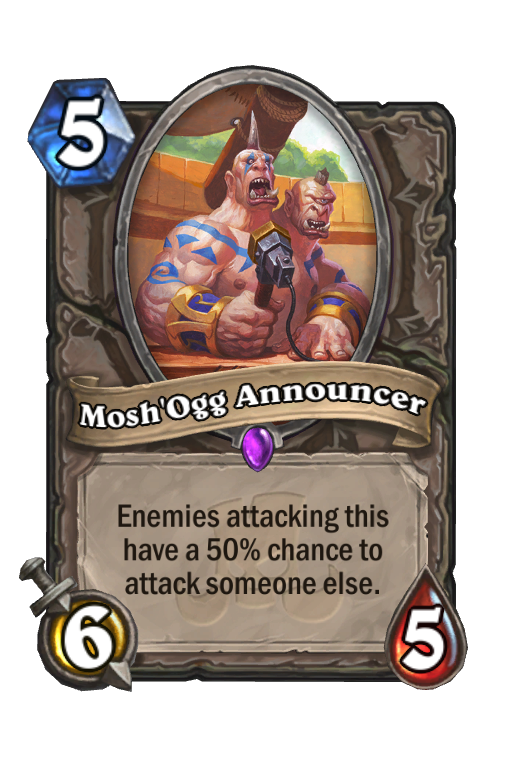 Mosh'Ogg Announcer Hearthstone kártya