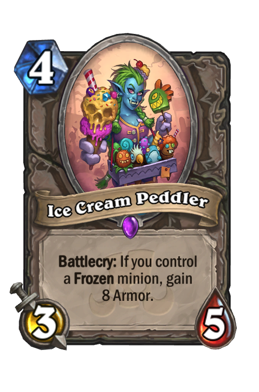 Ice Cream Peddler Hearthstone kártya