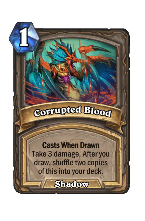 Corrupted Blood Hearthstone kártya