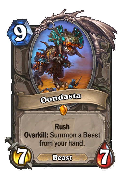 Oondasta Hearthstone kártya