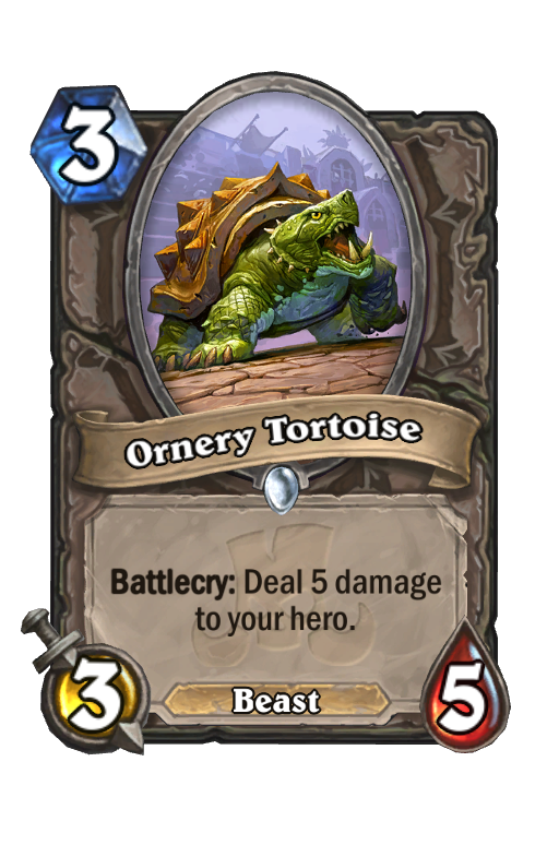 Ornery Tortoise Hearthstone kártya
