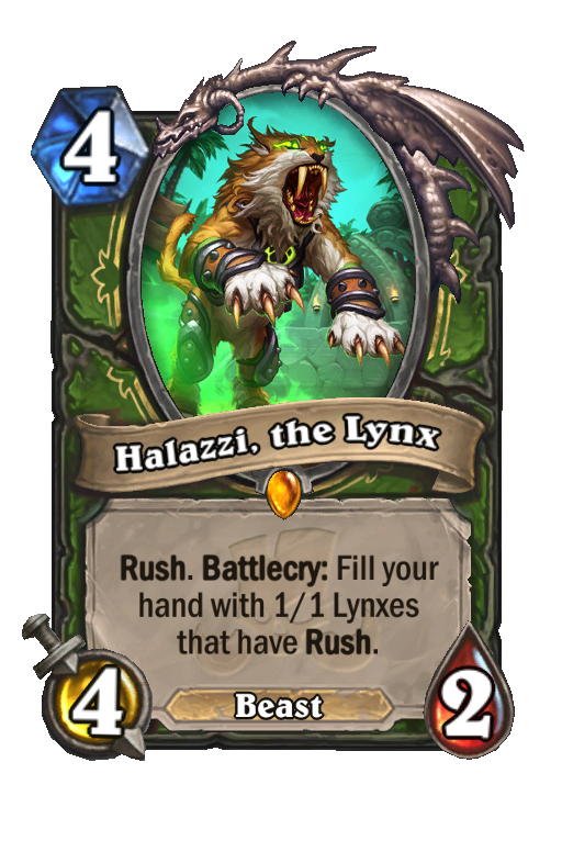 Halazzi, the Lynx Hearthstone kártya