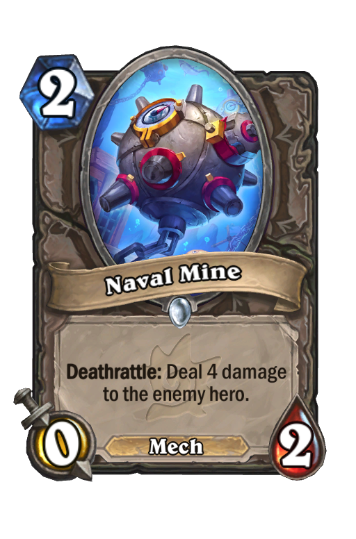 Naval Mine Hearthstone kártya