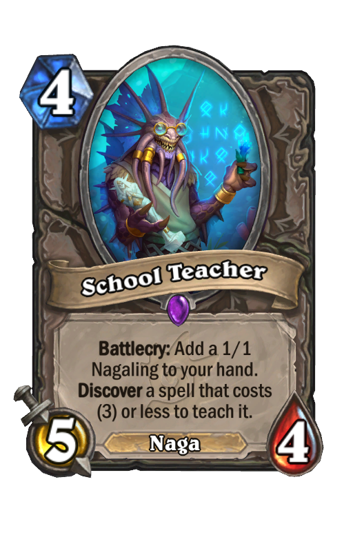 School Teacher Hearthstone kártya