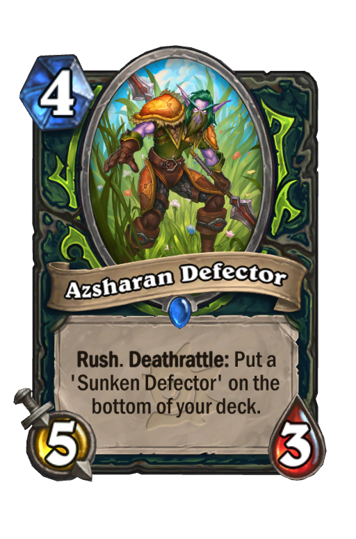 Azsharan Defector Hearthstone kártya