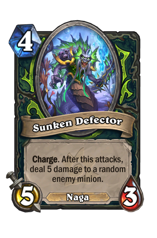 Sunken Defector Hearthstone kártya