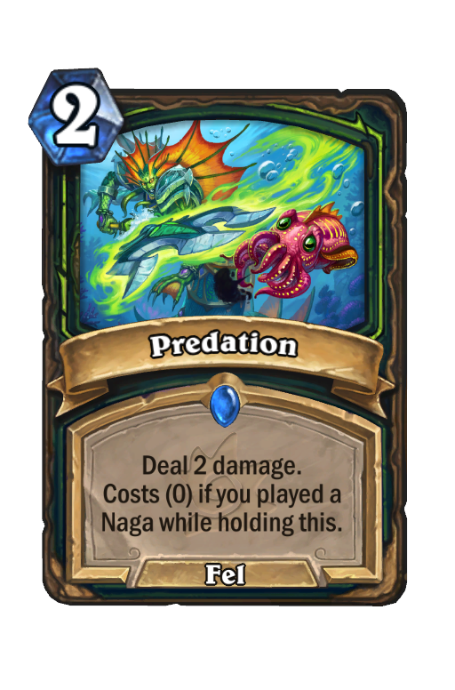 Predation Hearthstone kártya