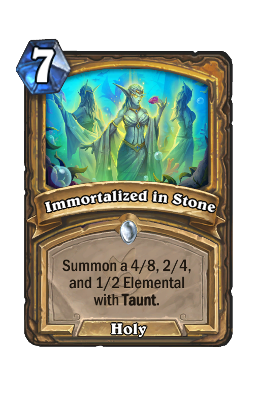 Immortalized in Stone Hearthstone kártya