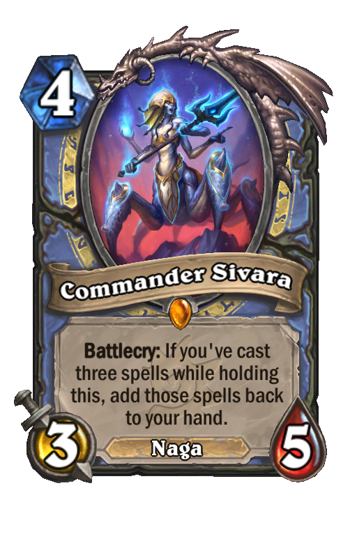 Commander Sivara Hearthstone kártya