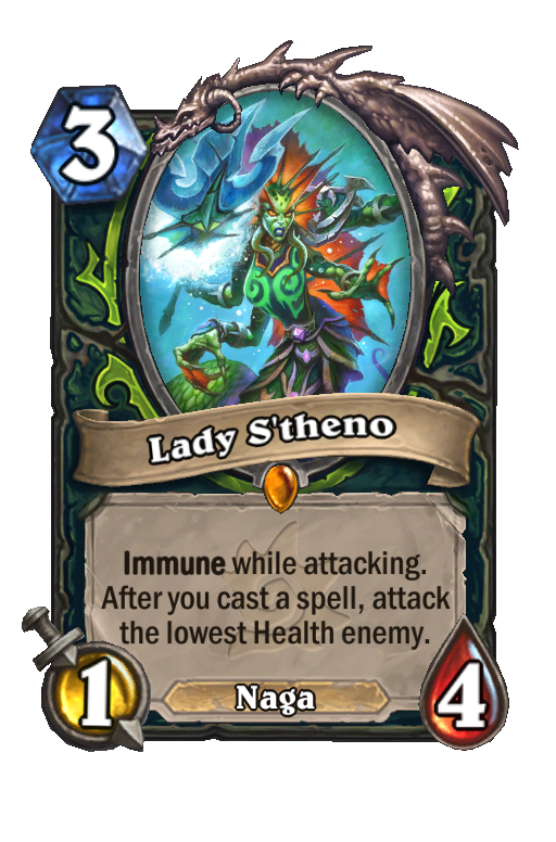 Lady S'theno Hearthstone kártya