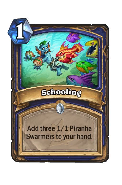 Schooling Hearthstone kártya