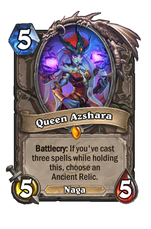 Queen Azshara Hearthstone kártya