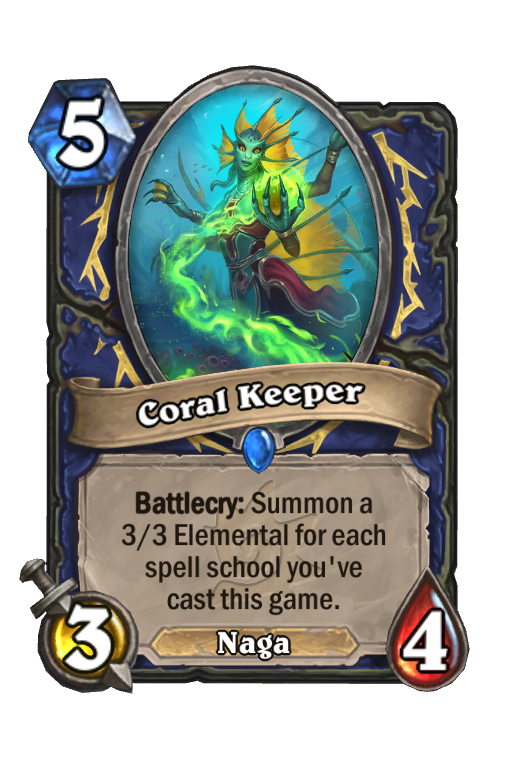 Coral Keeper Hearthstone kártya