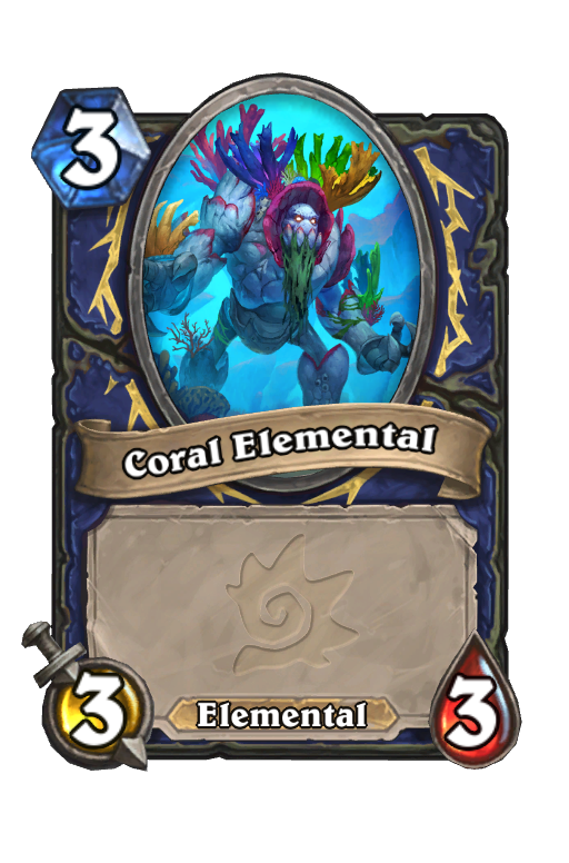 Coral Elemental Hearthstone kártya