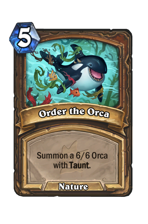 Order the Orca Hearthstone kártya