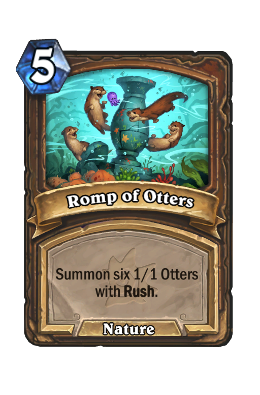 Romp of Otters Hearthstone kártya