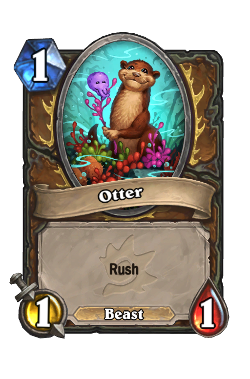 Otter Hearthstone kártya
