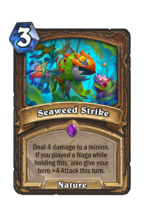 Seaweed Strike Hearthstone kártya
