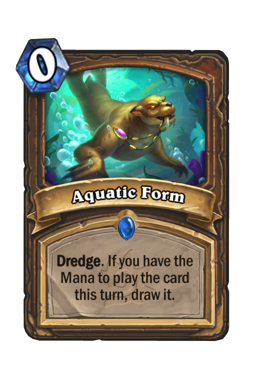 Aquatic Form Hearthstone kártya