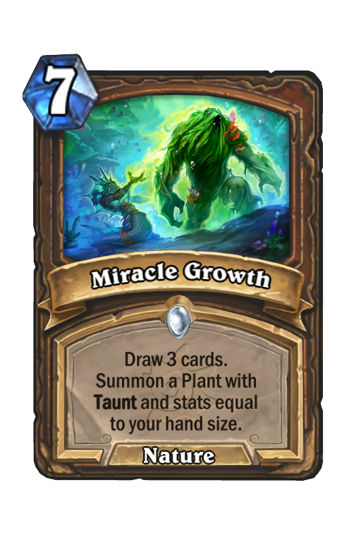 Miracle Growth Hearthstone kártya