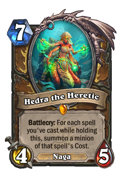 Hedra the Heretic Hearthstone kártya