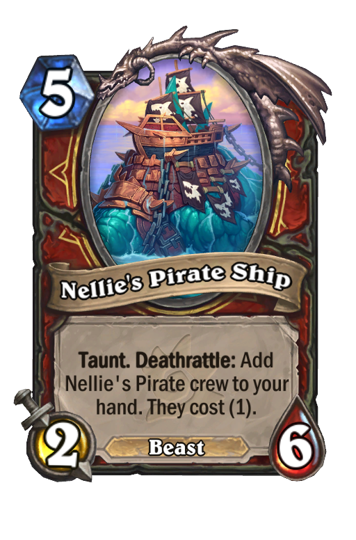 Nellie's Pirate Ship Hearthstone kártya