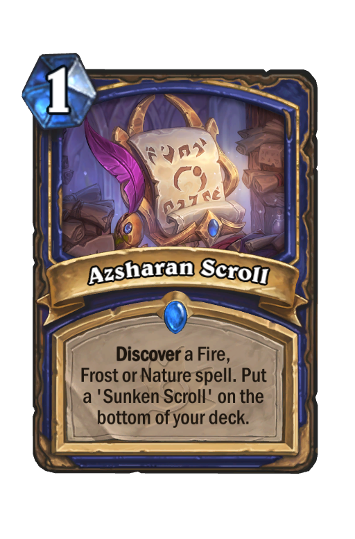 Azsharan Scroll Hearthstone kártya