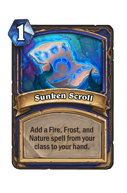 Sunken Scroll Hearthstone kártya