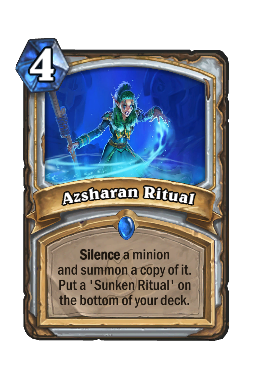 Azsharan Ritual Hearthstone kártya