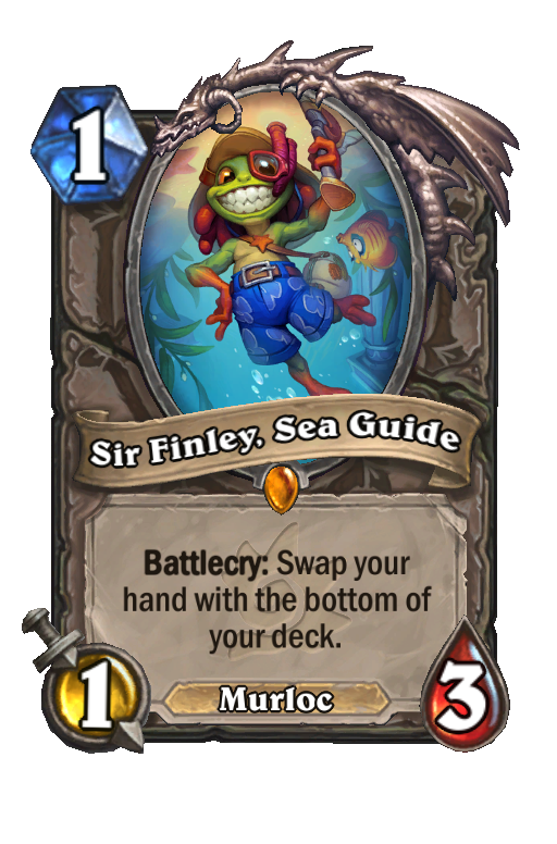 Sir Finley, Sea Guide Hearthstone kártya