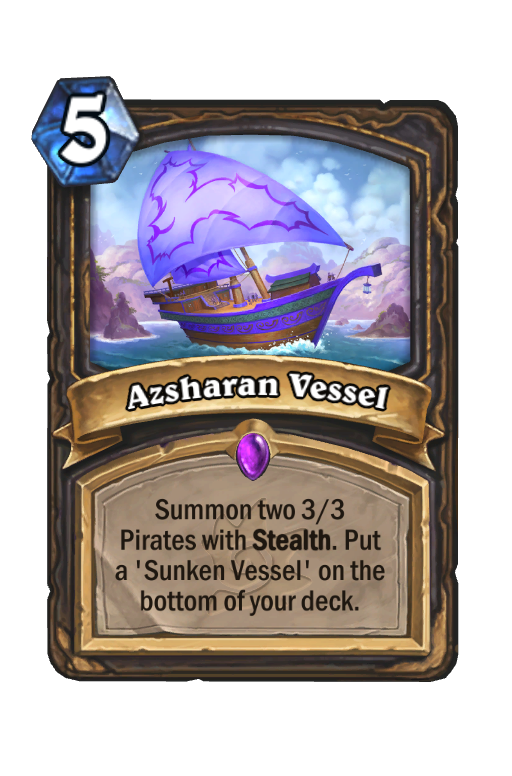 Azsharan Vessel Hearthstone kártya