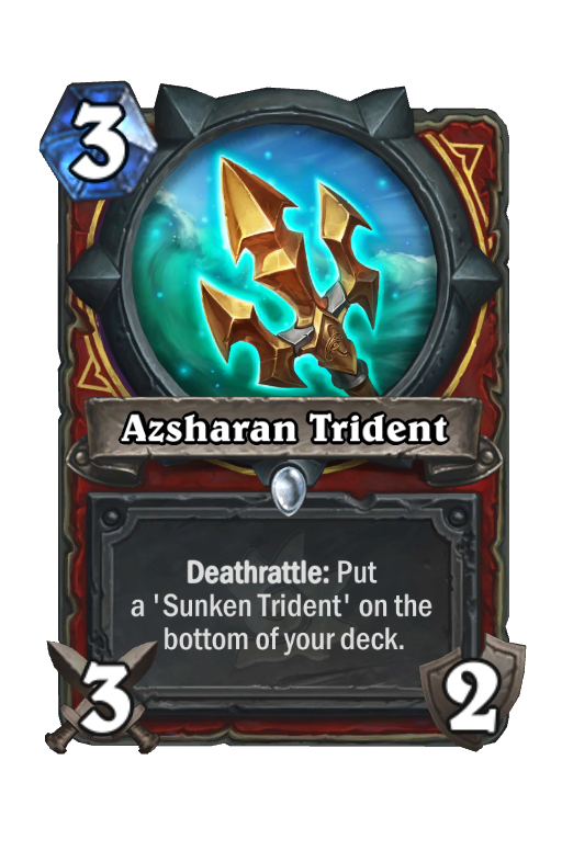 Azsharan Trident Hearthstone kártya