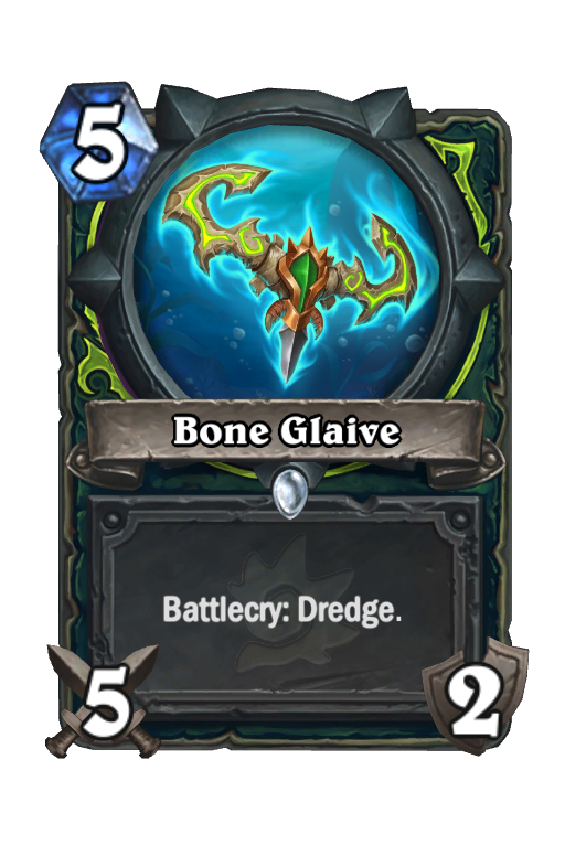 Bone Glaive Hearthstone kártya