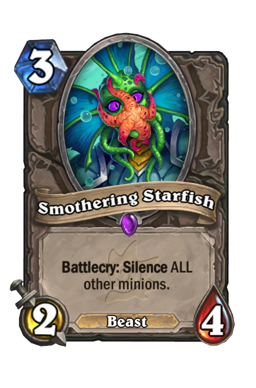Smothering Starfish Hearthstone kártya